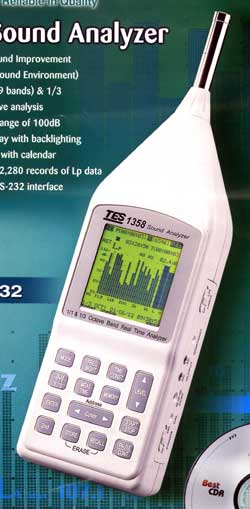 噪音计声级计即时音频分析仪TES-1358(RS232)